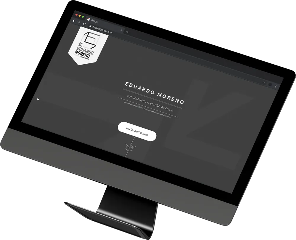 Mockup de diseño web escritorio - Proyecto BuenPunto Studio