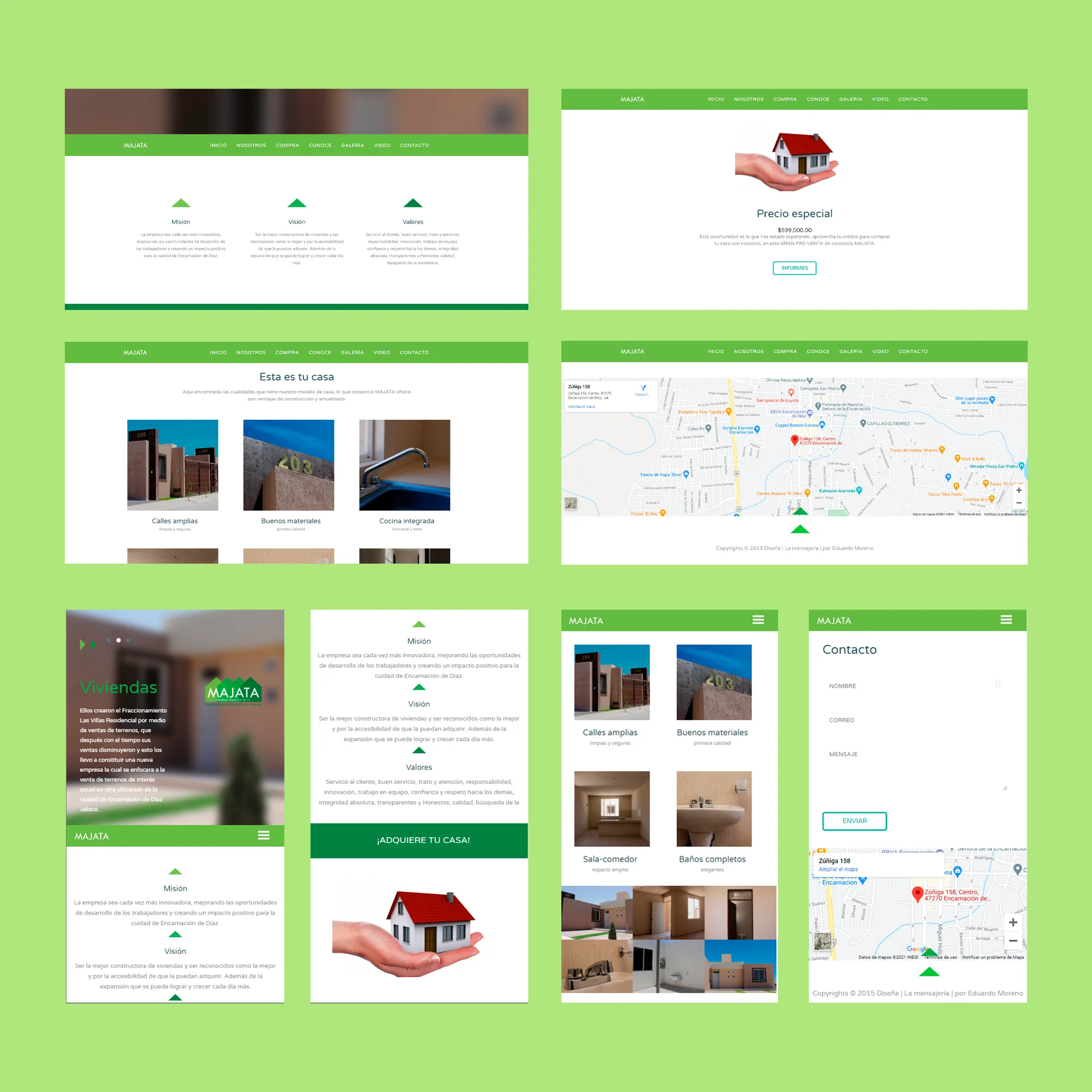 Proyecto Majata - Diseño web y branding inmobiliario por BuenPunto Studio