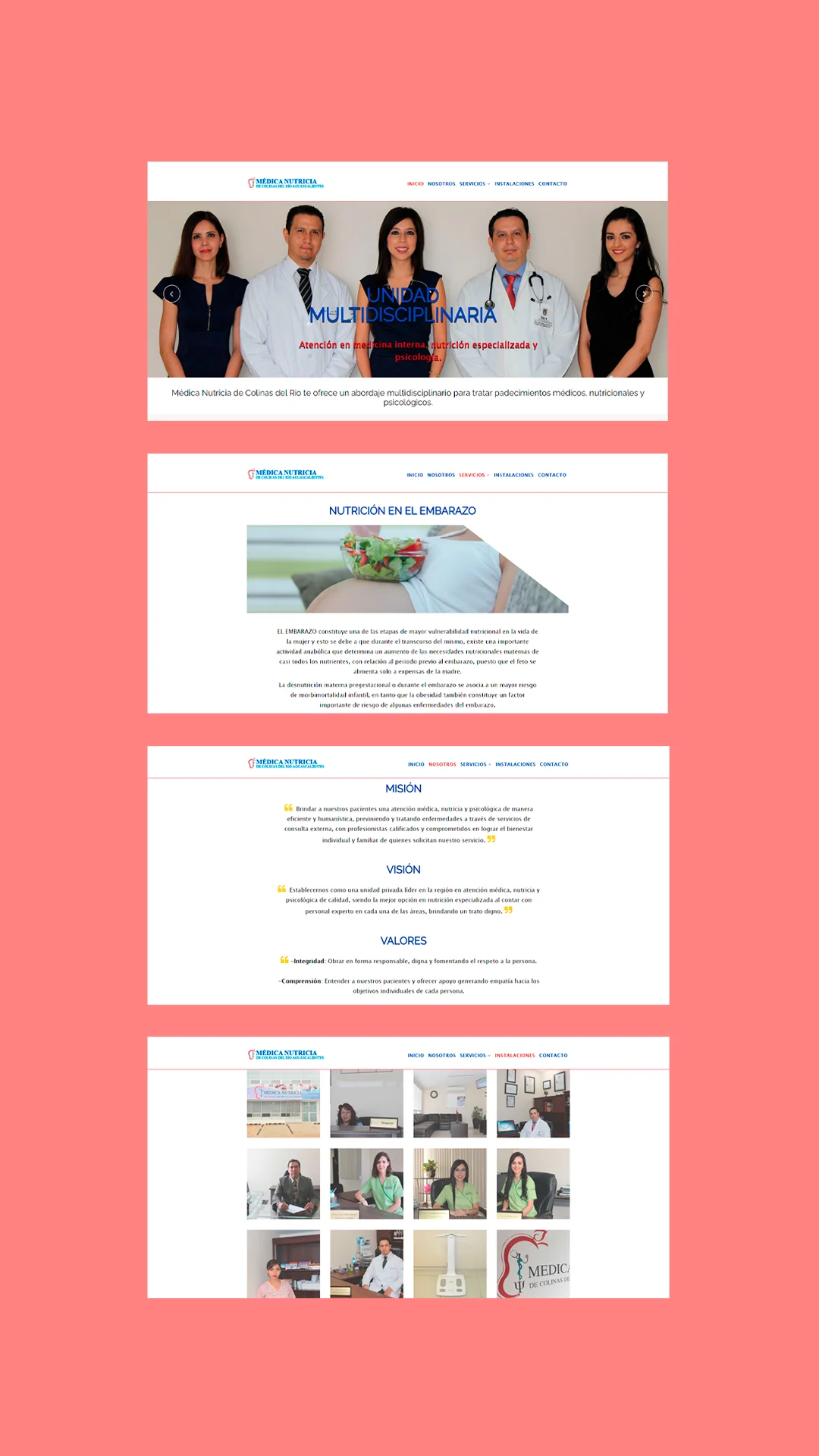 Proyecto Nutricia - Direccion y sitio web por BuenPunto Studio